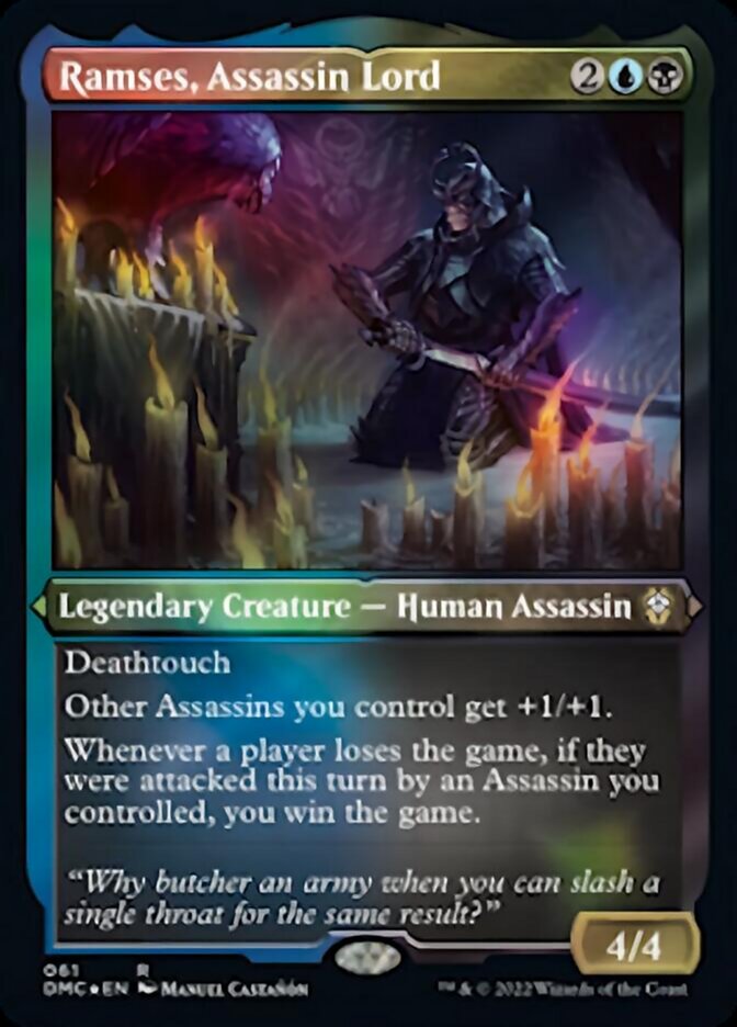 Ramses, Assassin Lord (Foil Etched) [Dominaria United Commander] | Black Swamp Games