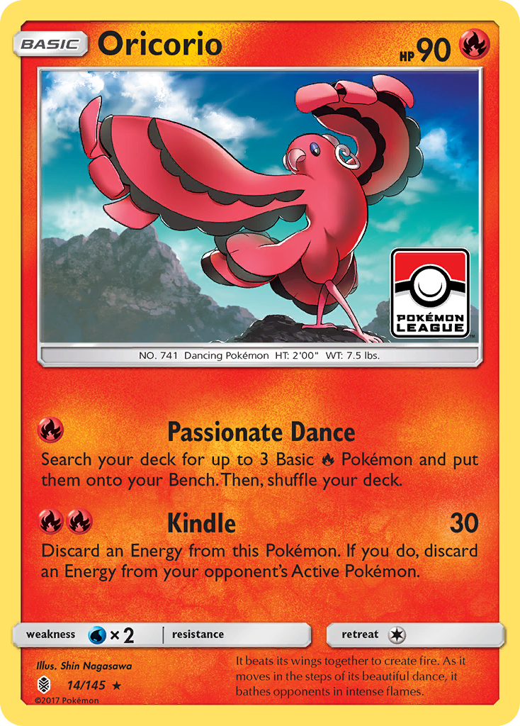 Oricorio (14/145) [Sun & Moon: Guardians Rising] | Black Swamp Games