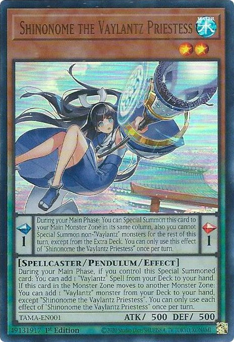 Shinonome the Vaylantz Priestess [TAMA-EN001] Ultra Rare | Black Swamp Games