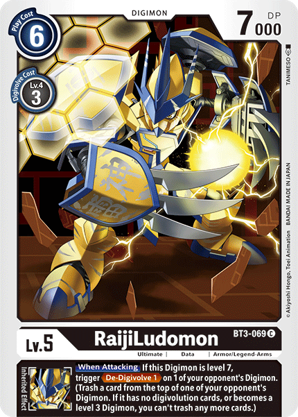 RaijiLudomon [BT3-069] [Release Special Booster Ver.1.5] | Black Swamp Games