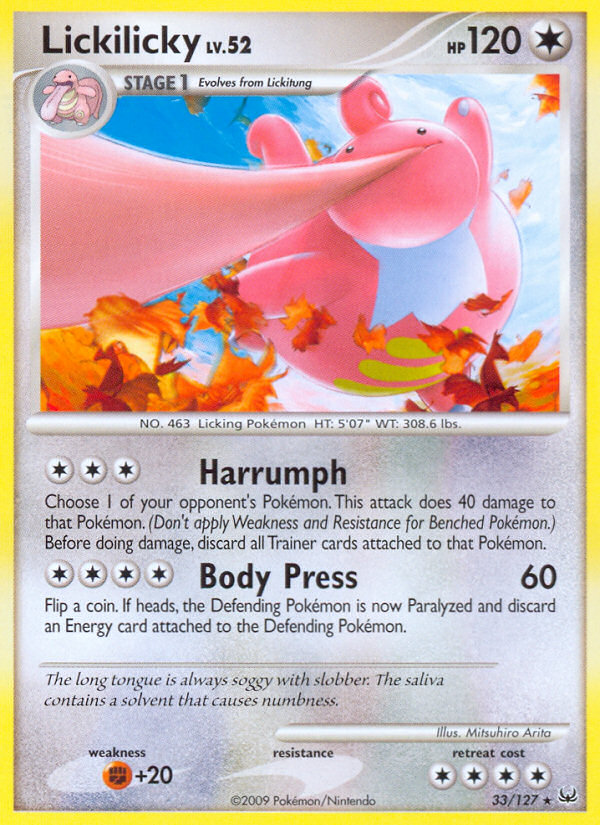 Lickilicky (33/127) [Platinum: Base Set] | Black Swamp Games