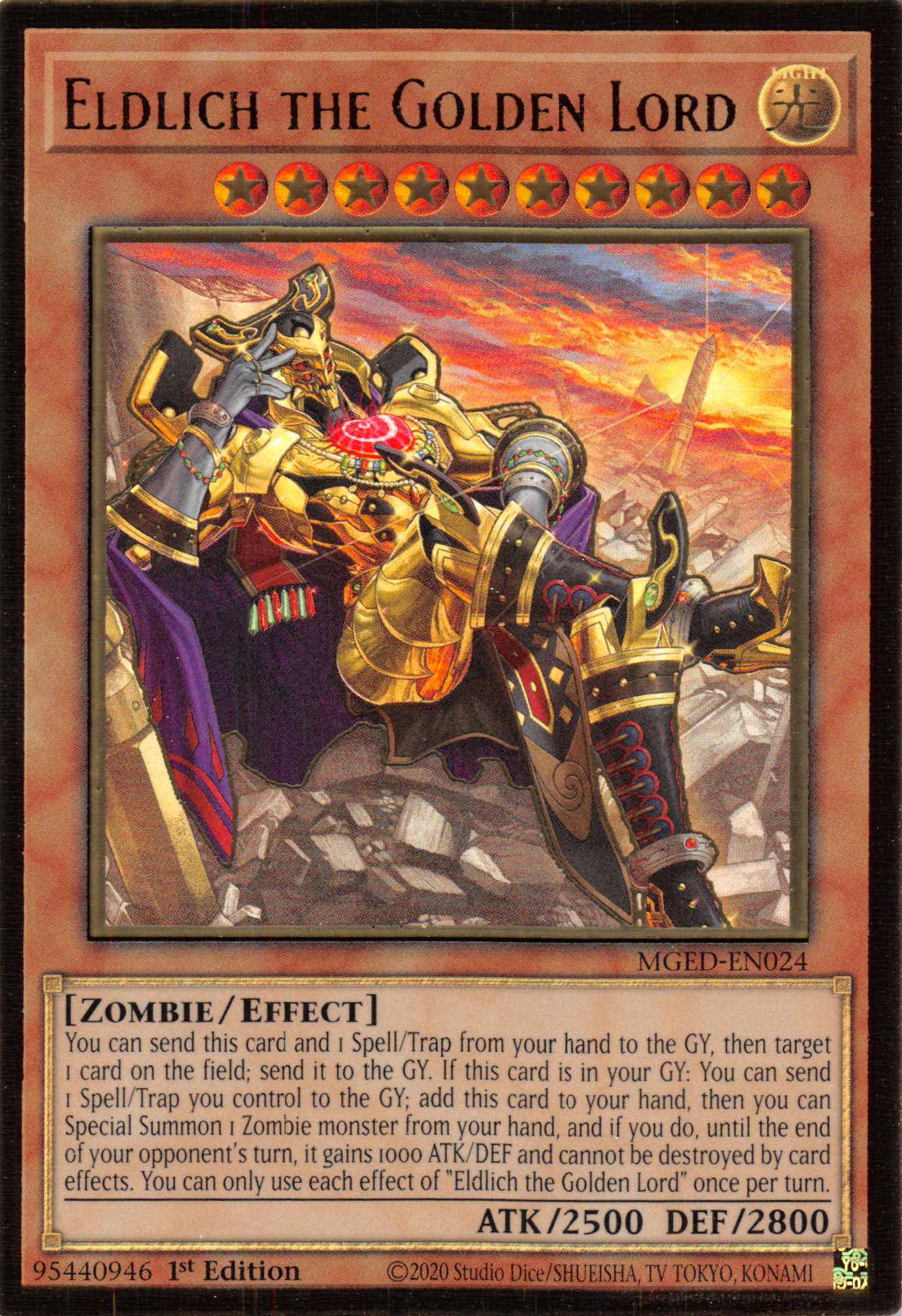 Eldlich the Golden Lord (Alternate Art) [MGED-EN024] Gold Rare | Black Swamp Games