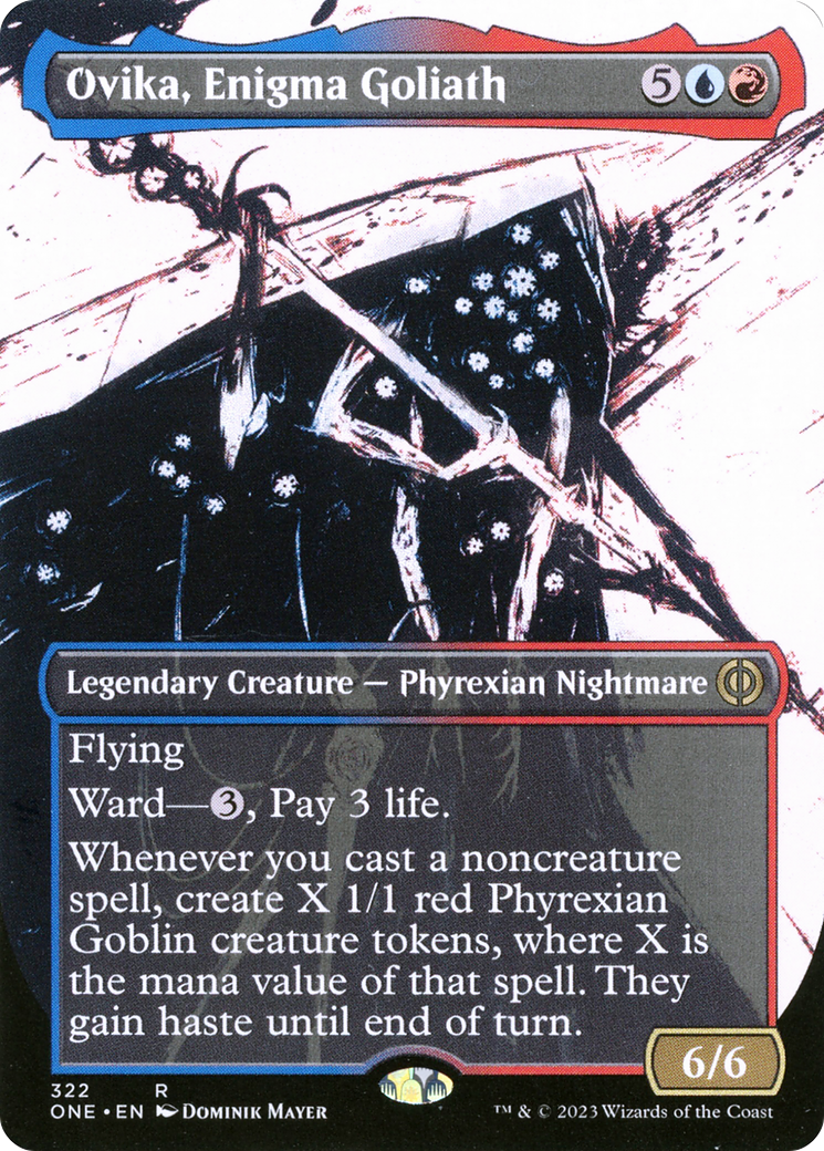 Ovika, Enigma Goliath (Borderless Ichor) [Phyrexia: All Will Be One] | Black Swamp Games