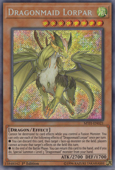 Dragonmaid Lorpar [MYFI-EN021] Secret Rare | Black Swamp Games