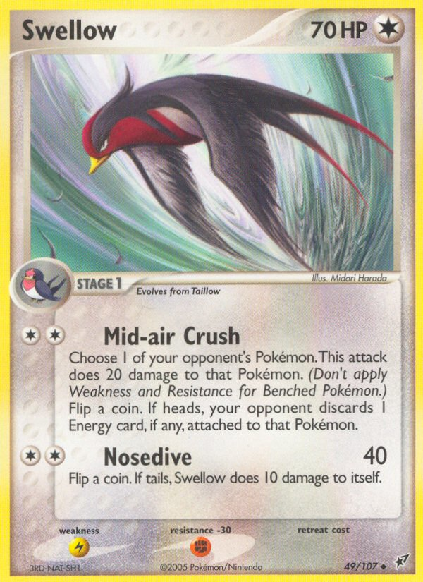 Swellow (49/107) [EX: Deoxys] | Black Swamp Games