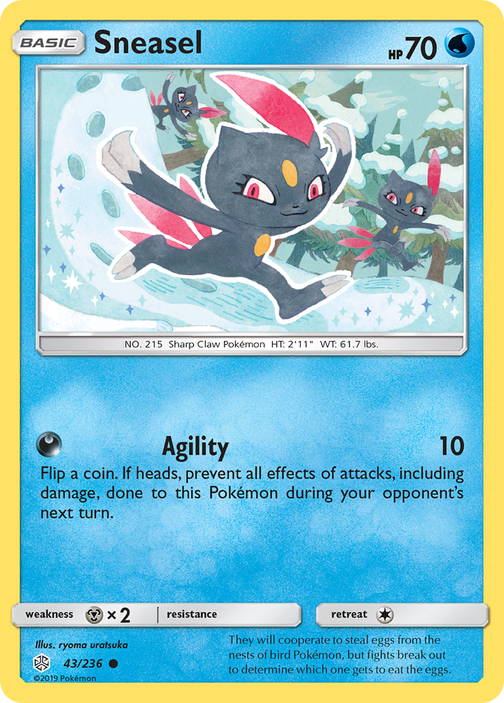 Sneasel (43/236) [Sun & Moon: Cosmic Eclipse] | Black Swamp Games