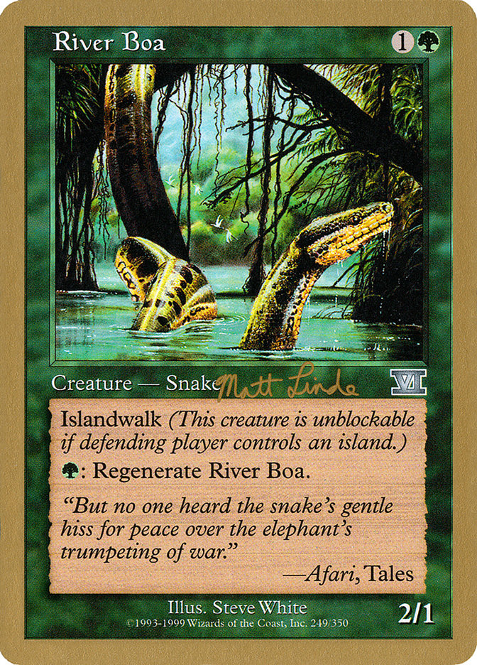 River Boa (Matt Linde) [World Championship Decks 1999] | Black Swamp Games