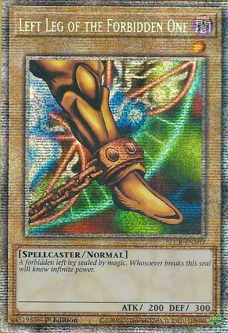 Left Leg of the Forbidden One [BLCR-EN103] Starlight Rare | Black Swamp Games