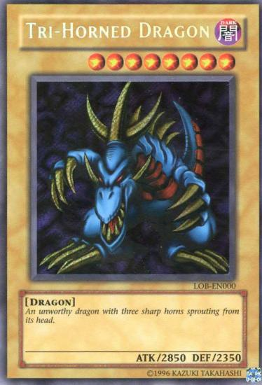 Tri-Horned Dragon [LOB-EN000] Secret Rare | Black Swamp Games