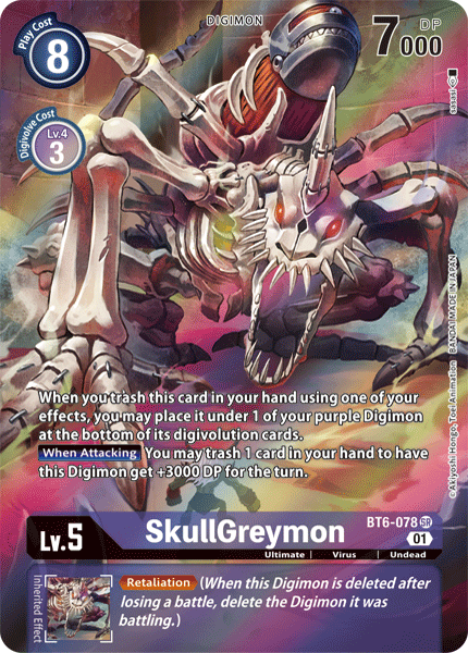 SkullGreymon [BT6-078] (Alternate Art) [Double Diamond] | Black Swamp Games