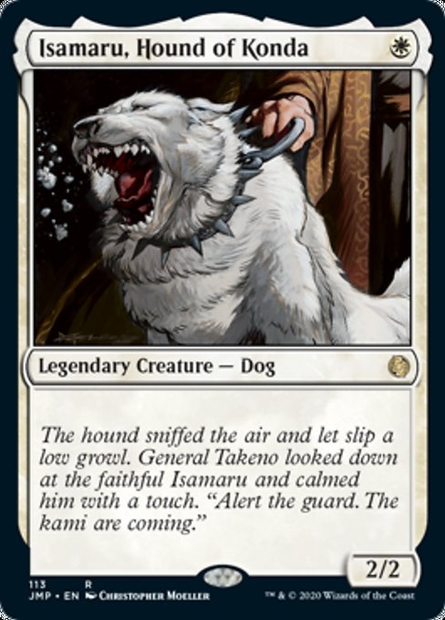 Isamaru, Hound of Konda [Jumpstart] | Black Swamp Games
