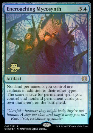 Encroaching Mycosynth [Phyrexia: All Will Be One Prerelease Promos] | Black Swamp Games