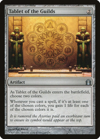 Tablet of the Guilds [Return to Ravnica] | Black Swamp Games