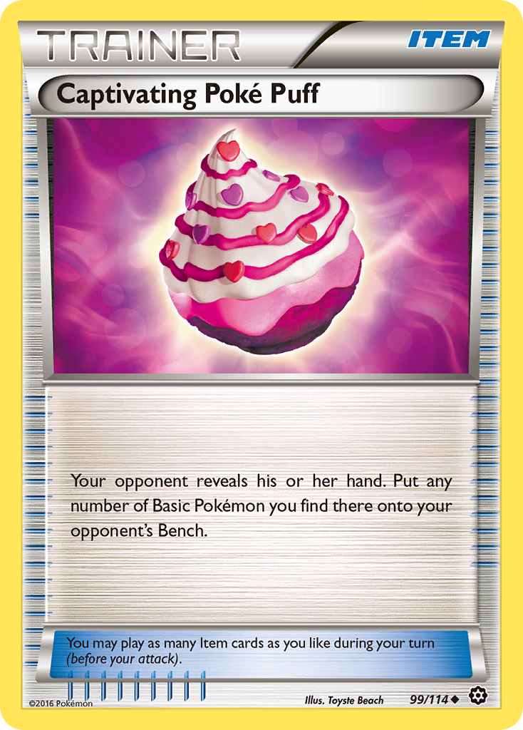 Captivating Poke Puff (99/114) [XY: Steam Siege] | Black Swamp Games