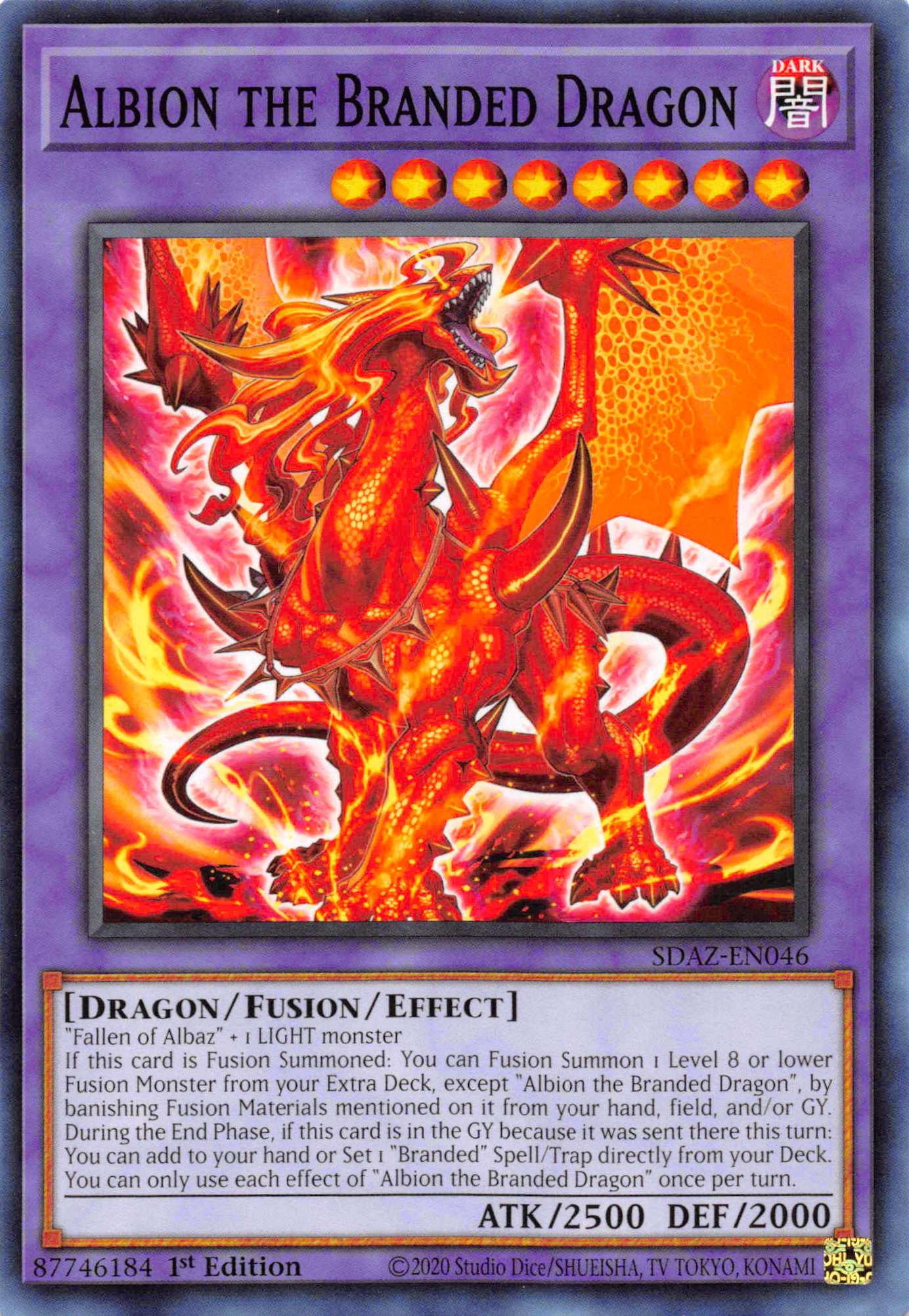 Albion the Branded Dragon [SDAZ-EN046] Common | Black Swamp Games