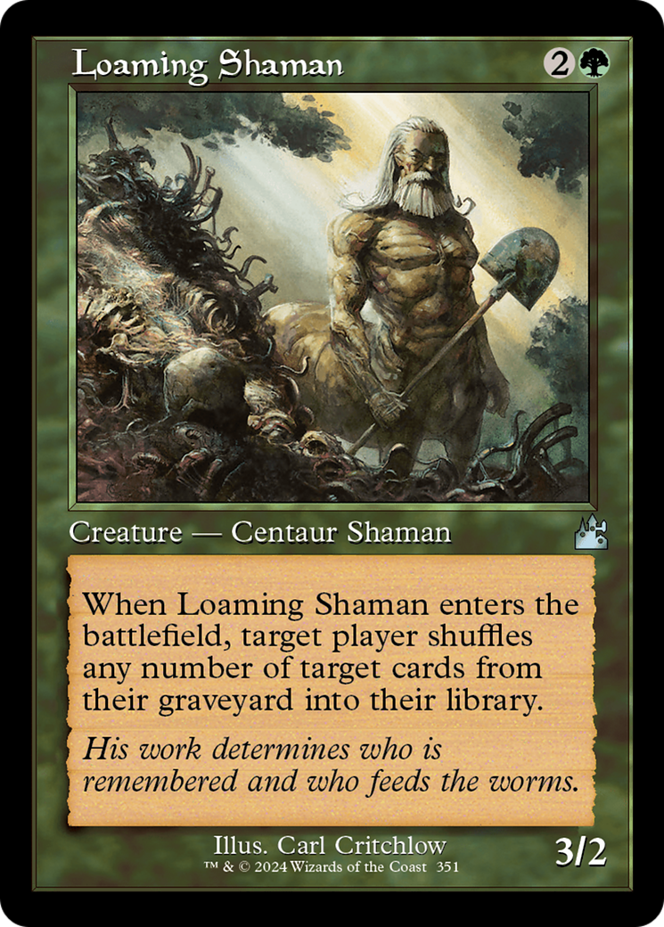 Loaming Shaman (Retro Frame) [Ravnica Remastered] | Black Swamp Games