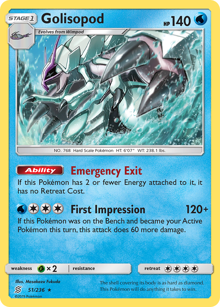 Golisopod (51/236) [Sun & Moon: Unified Minds] | Black Swamp Games