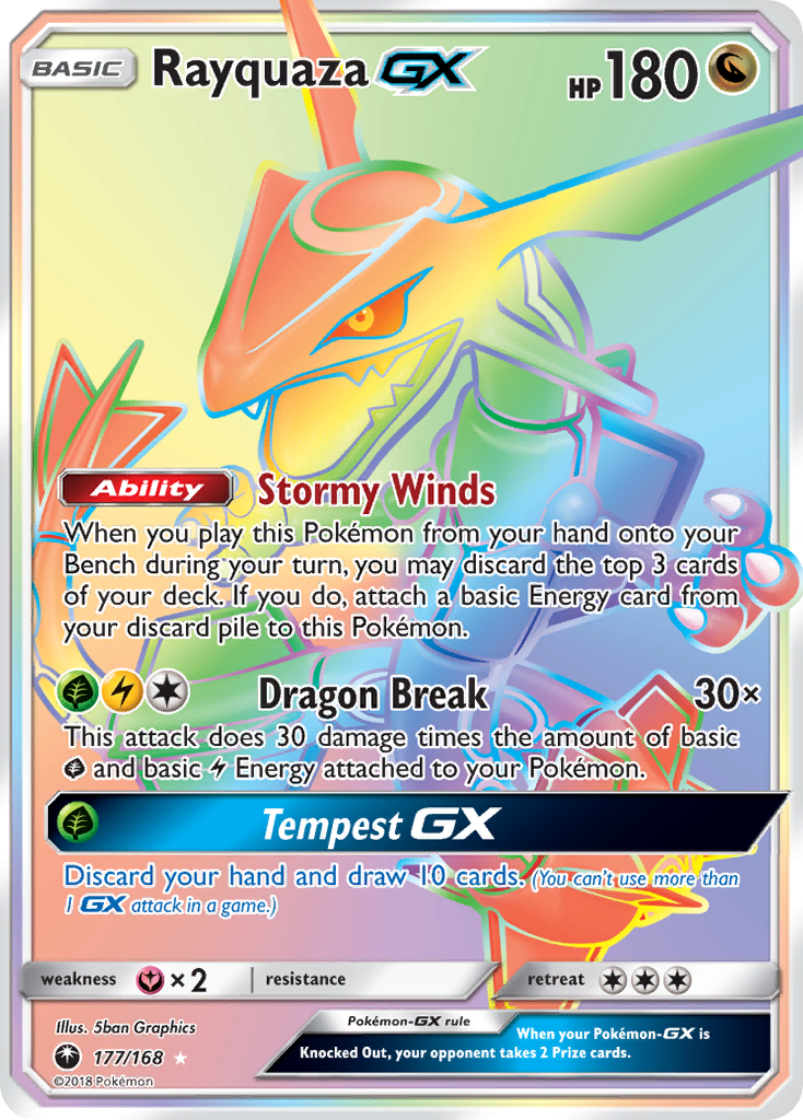 Rayquaza GX (177/168) [Sun & Moon: Celestial Storm] | Black Swamp Games