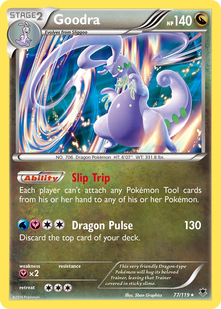 Goodra (77/119) (Cosmos Holo) (Blister Exclusive) [XY: Phantom Forces] | Black Swamp Games