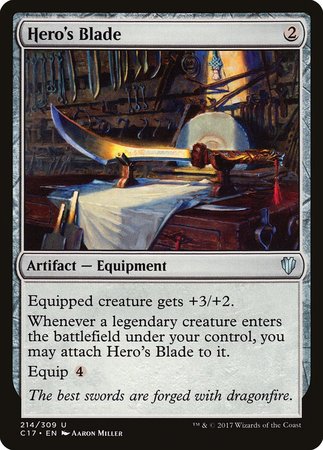 Hero's Blade [Commander 2017] | Black Swamp Games