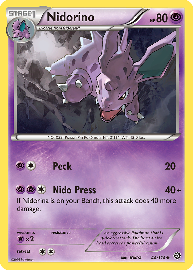 Nidorino (44/114) [XY: Steam Siege] | Black Swamp Games