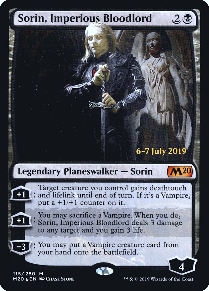 Sorin, Imperious Bloodlord  [Core Set 2020 Prerelease Promos] | Black Swamp Games