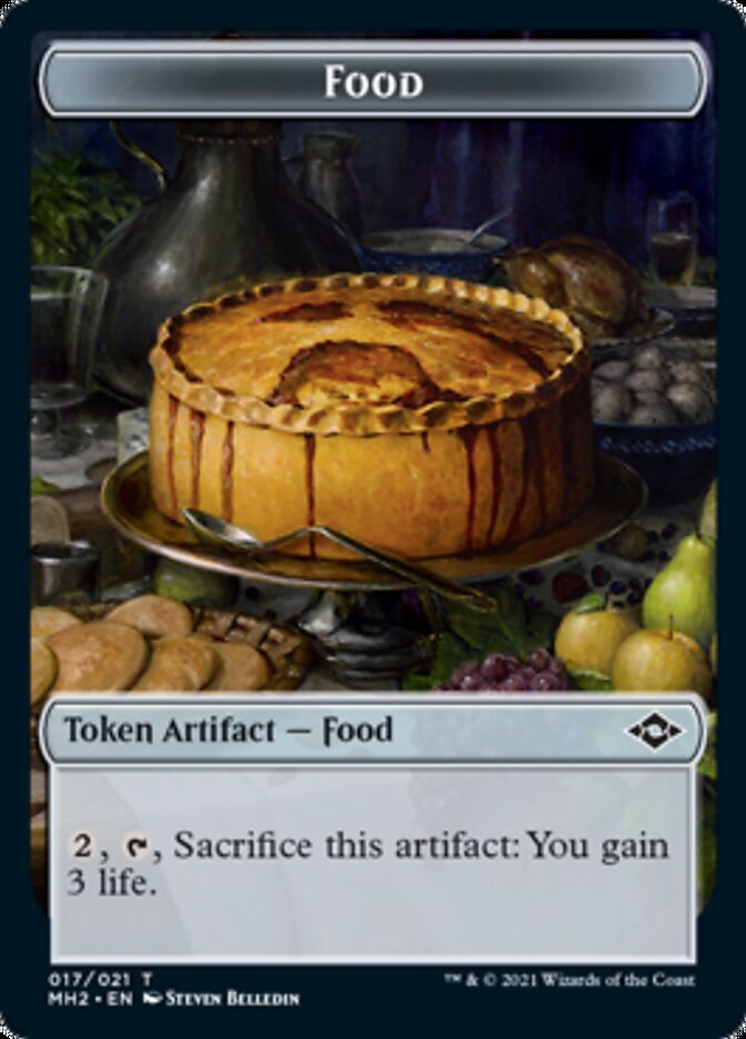 Food Token (#17) // Phyrexian Germ Token [Modern Horizons 2 Tokens] | Black Swamp Games