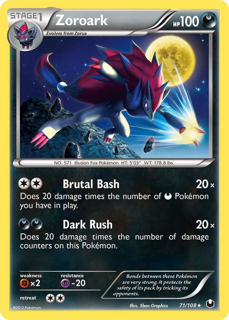 Zoroark (71/108) [Black & White: Dark Explorers] | Black Swamp Games