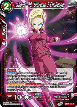 Android 18, Universe 7 Challenger (BT14-013) [Cross Spirits] | Black Swamp Games