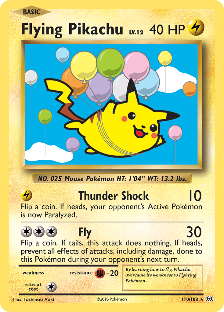 Flying Pikachu (110/108) [XY: Evolutions] | Black Swamp Games