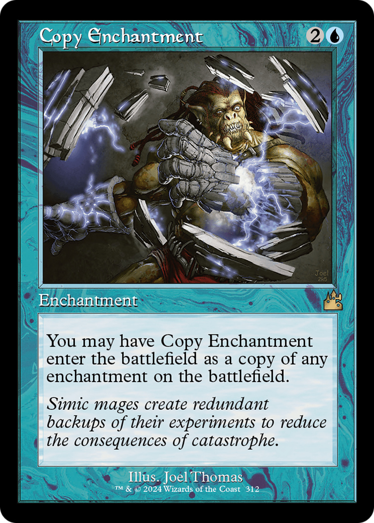 Copy Enchantment (Retro Frame) [Ravnica Remastered] | Black Swamp Games