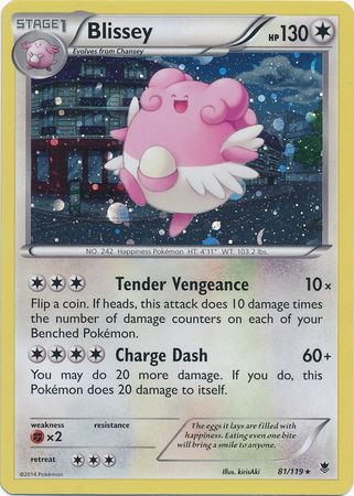 Blissey (81/119) (Cosmos Holo) [XY: Phantom Forces] | Black Swamp Games