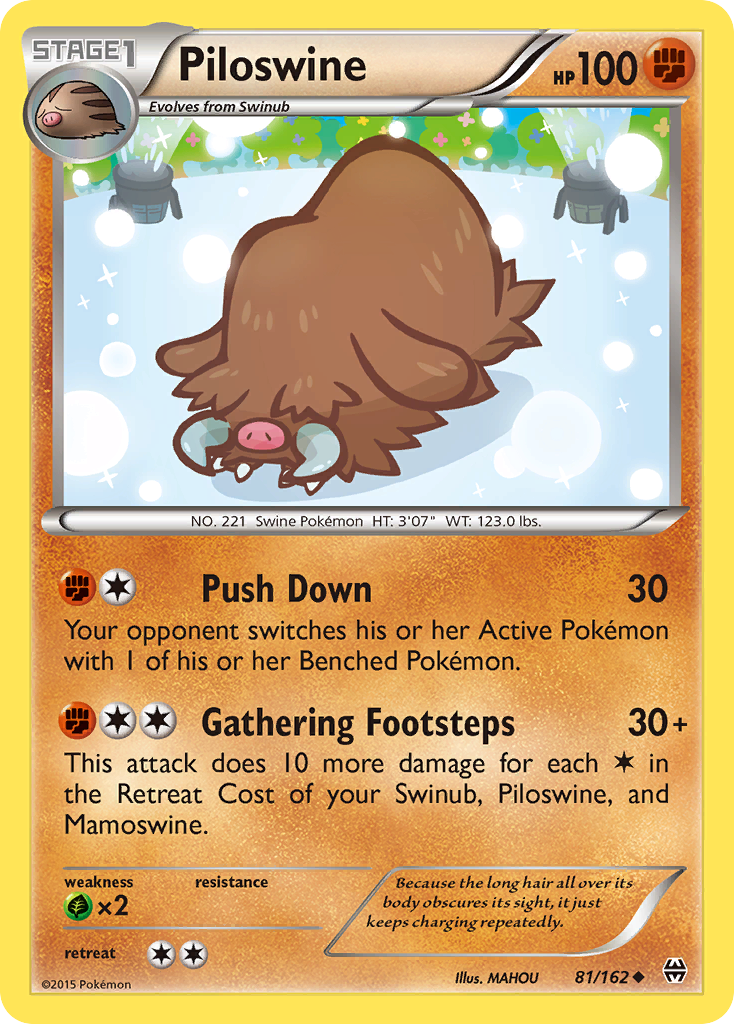 Piloswine (81/162) [XY: BREAKthrough] | Black Swamp Games