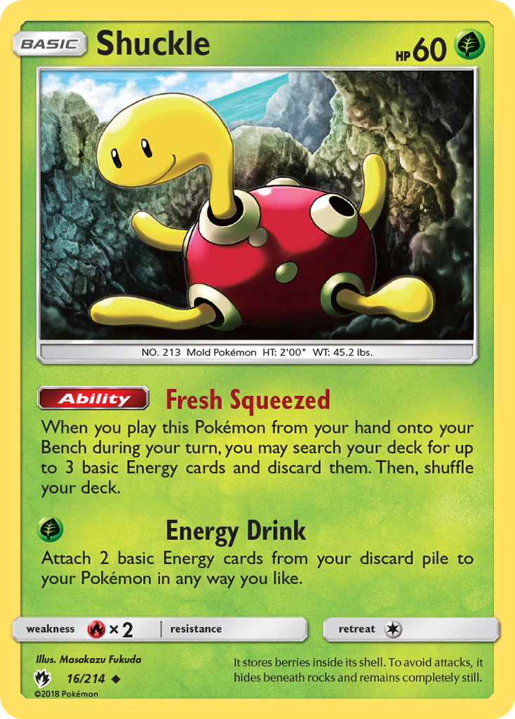 Shuckle (16/214) [Sun & Moon: Lost Thunder] | Black Swamp Games