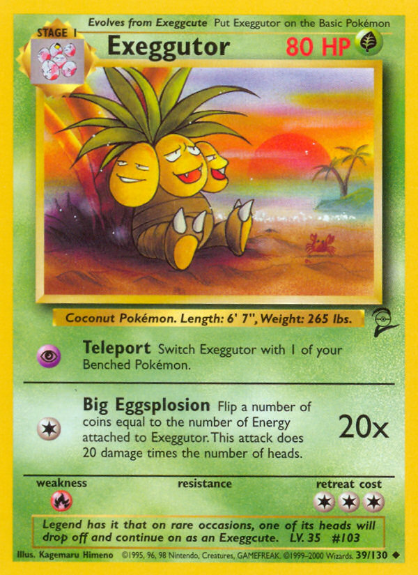 Exeggutor (39/130) [Base Set 2] | Black Swamp Games