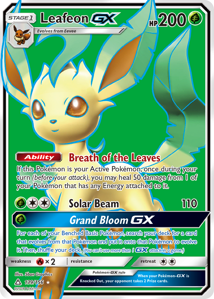 Leafeon GX (139/156) [Sun & Moon: Ultra Prism] | Black Swamp Games