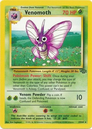 Venomoth (29/64) [Jungle Unlimited] | Black Swamp Games