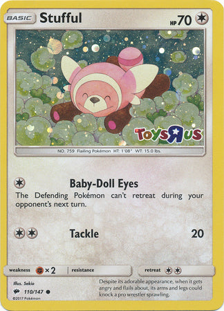 Stufful (110/147) (Toys R Us Promo) [Sun & Moon: Burning Shadows] | Black Swamp Games