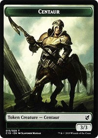 Centaur // Egg Double-sided Token [Commander 2019 Tokens] | Black Swamp Games
