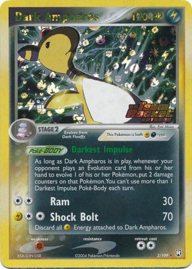 Dark Ampharos (2/109) (Stamped) [EX: Team Rocket Returns] | Black Swamp Games