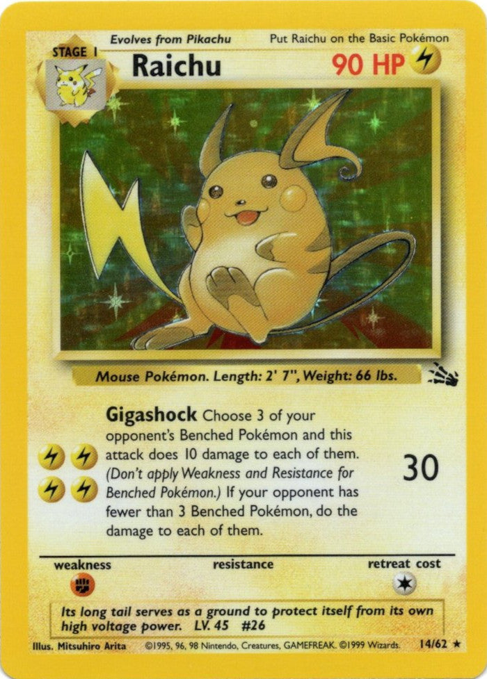 Raichu (14/62) [Fossil Unlimited] | Black Swamp Games