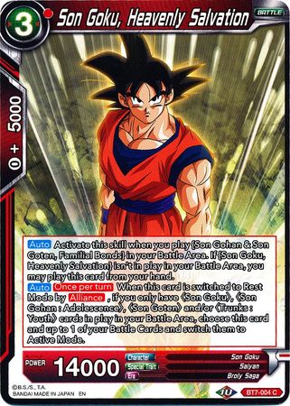 Son Goku, Heavenly Salvation [BT7-004] | Black Swamp Games