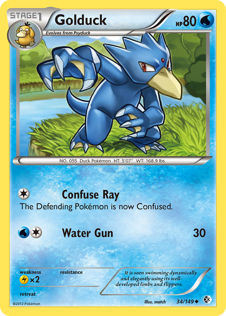 Golduck (34/149) [Black & White: Boundaries Crossed] | Black Swamp Games