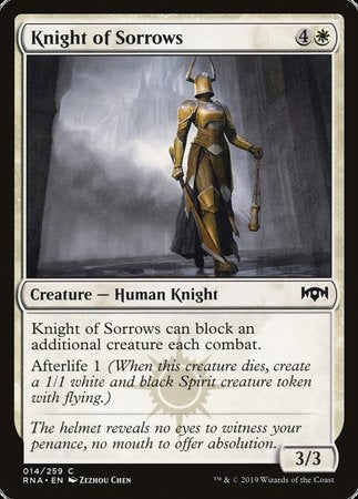 Knight of Sorrows [Ravnica Allegiance] | Black Swamp Games