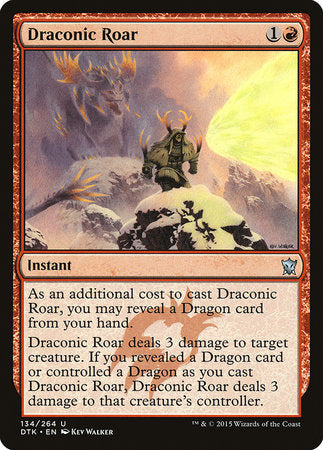 Draconic Roar [Dragons of Tarkir] | Black Swamp Games