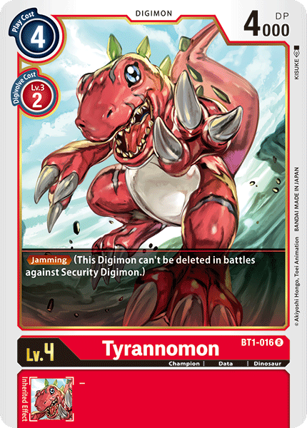 Tyrannomon [BT1-016] [Release Special Booster Ver.1.0] | Black Swamp Games