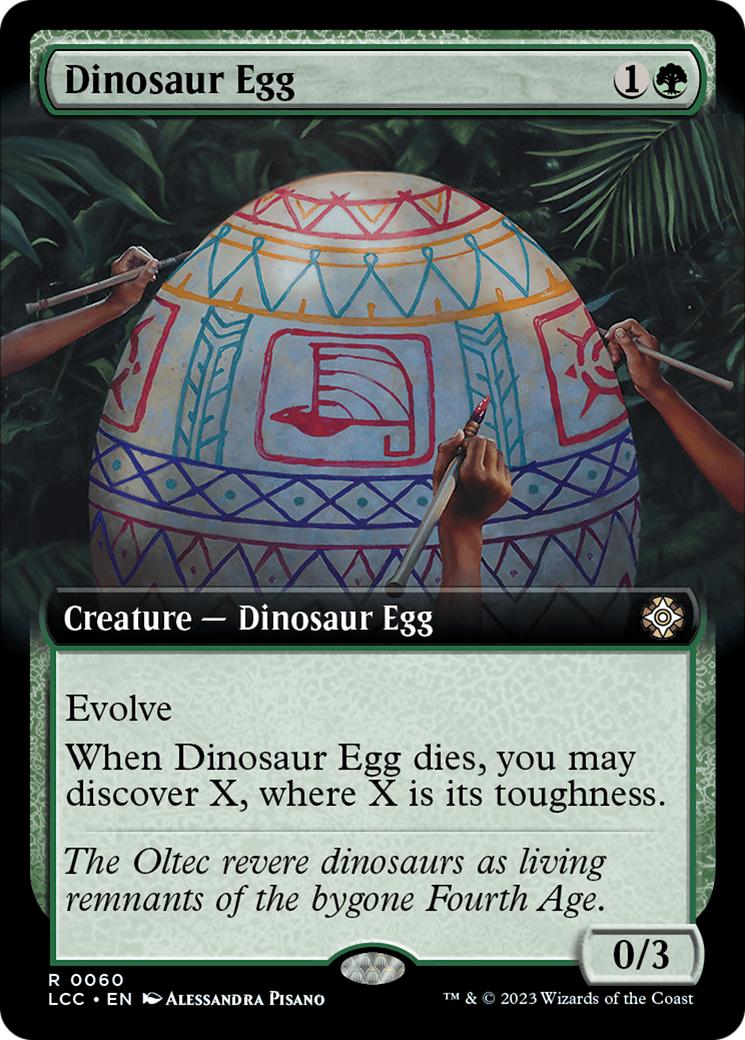 Dinosaur Egg (Extended Art) [The Lost Caverns of Ixalan Commander] | Black Swamp Games