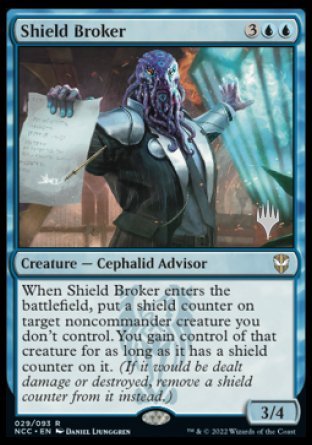 Shield Broker (Promo Pack) [Streets of New Capenna Commander Promos] | Black Swamp Games