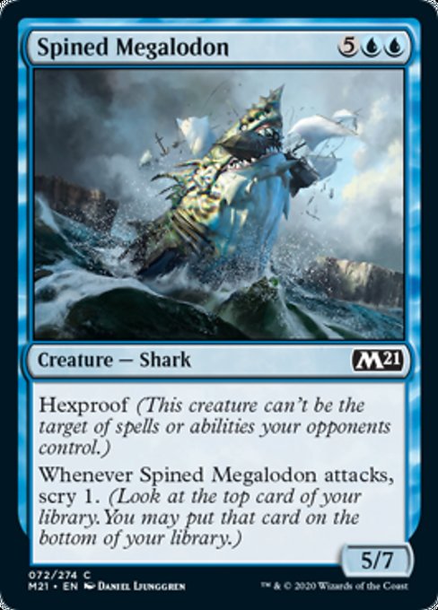 Spined Megalodon [Core Set 2021] | Black Swamp Games