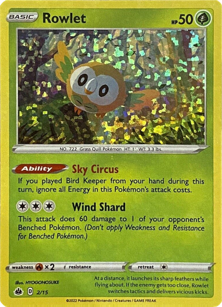 Rowlet (2/15) [McDonald's Promos: Match Battle] | Black Swamp Games